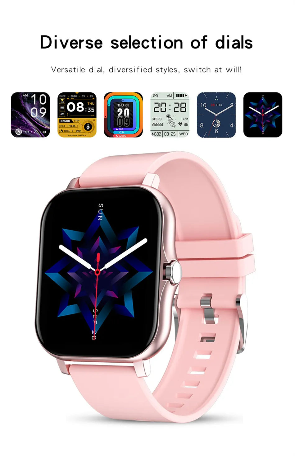 Fitness Tracker Waterproof Sport Smartwatch