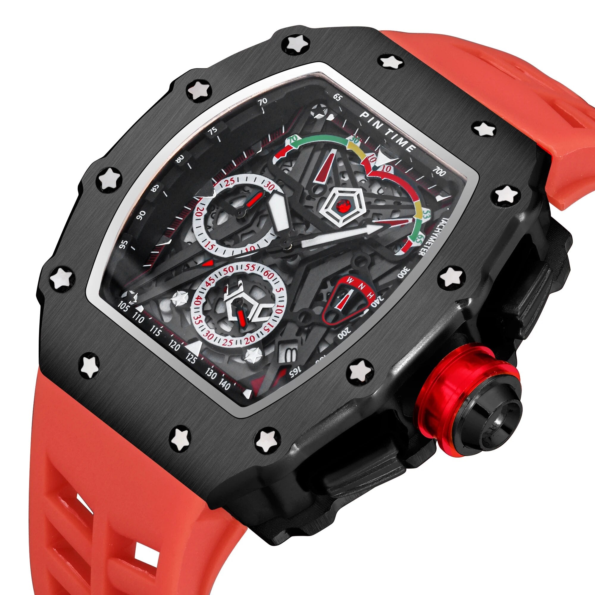 Silicone Strap Calendar Luminous Watch
