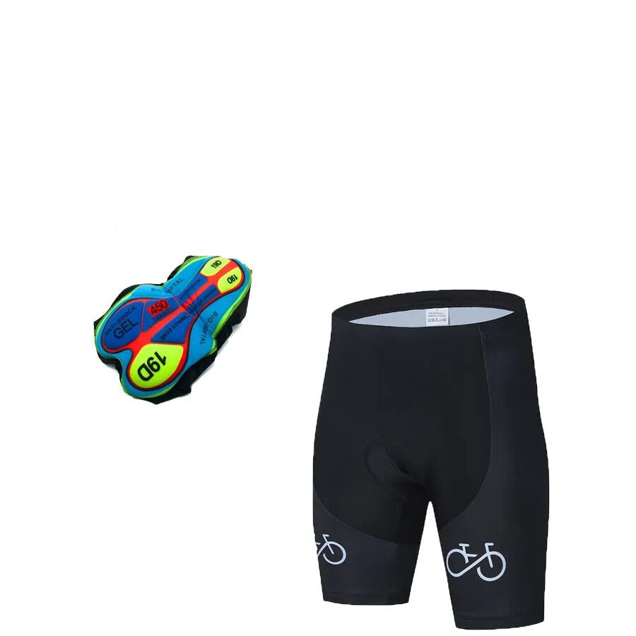 Breathable 19D Gel Padded Men's Bike Shorts