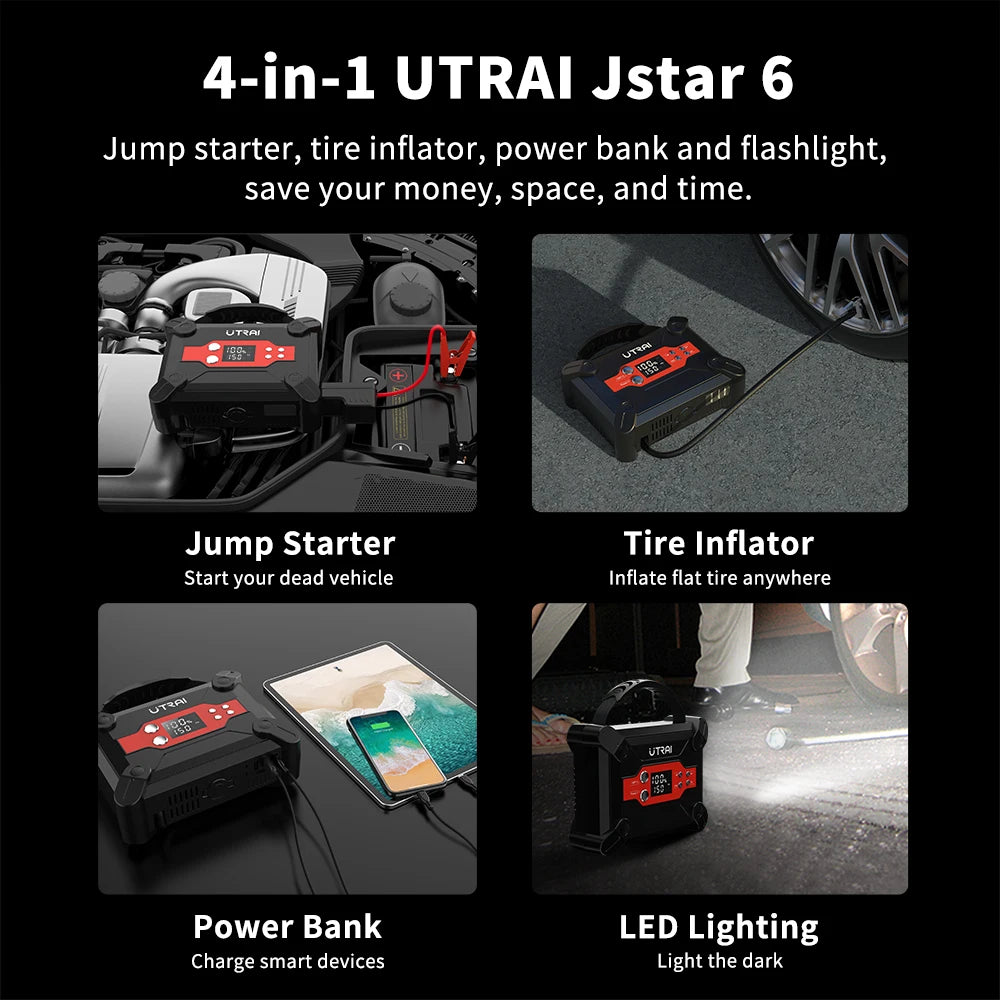 4 in 1 Air Compressor Booster Starting Device