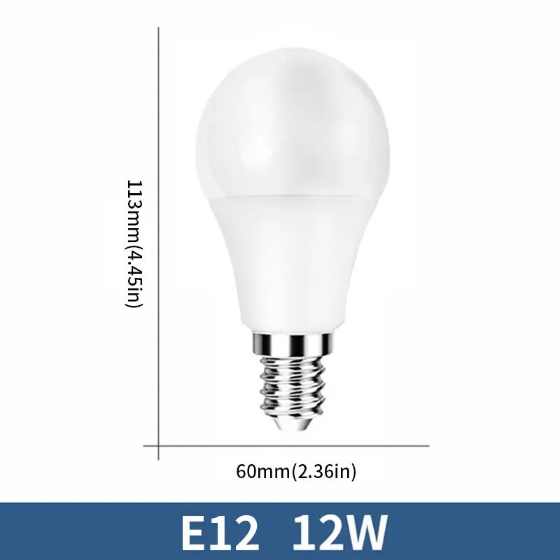 10pcs LED Bulb Lamps E26 E27 E14 E12 110V GU10  120V Table Light