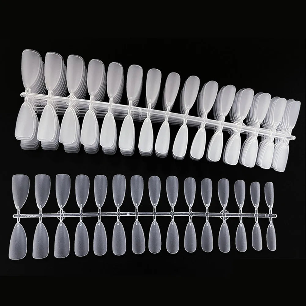 120pcs/bag Matte Press Sculpted Fake Nail