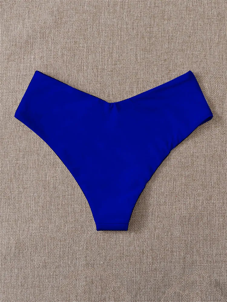 High Waist Thong Swimwear Trunks Bikinis Top
