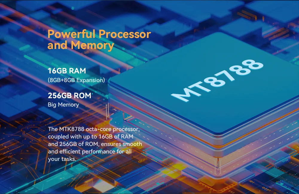 Teléfono de carga rápida de 8GB+256GB, 10600mAh, 33W