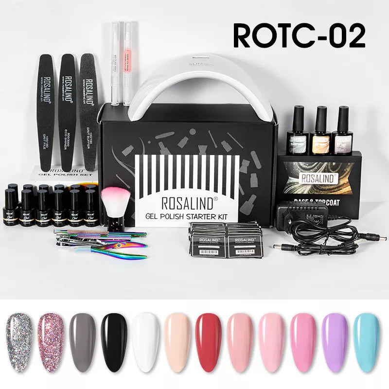 Kit de esmalte de uñas de gel con lámpara LED Manicura