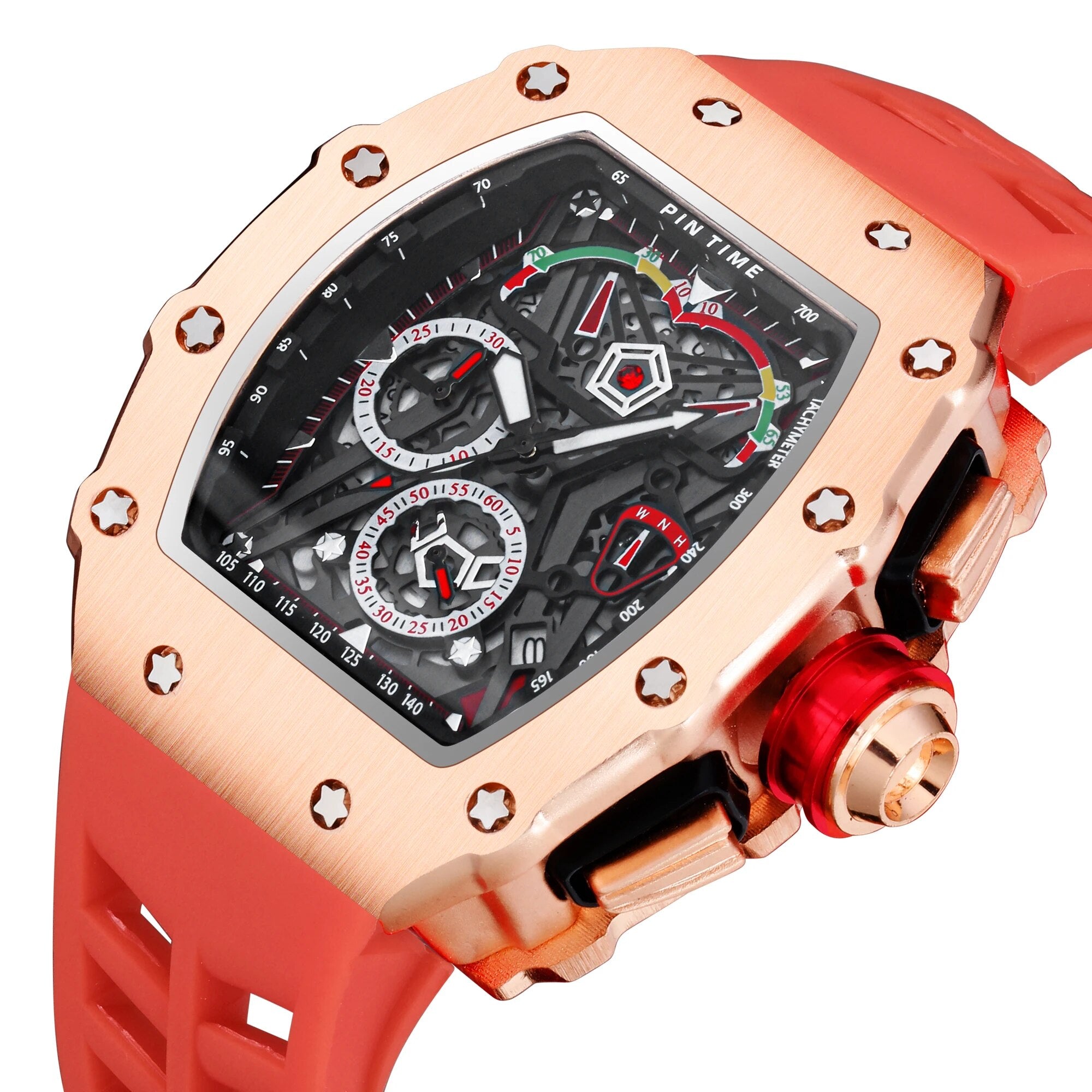 Silicone Strap Calendar Luminous Watch