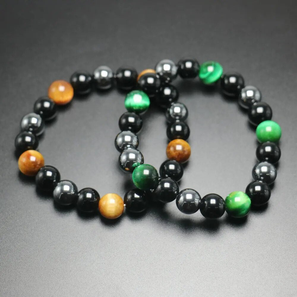 Joyería de pulsera de cuentas de ojo de tigre
