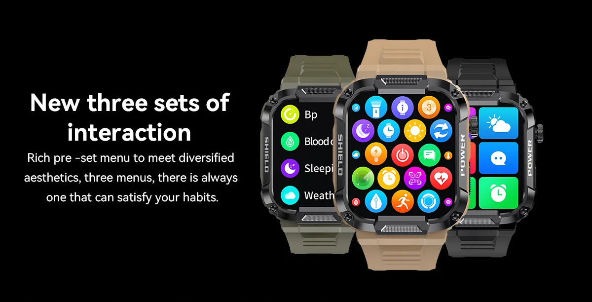 Rugged Military Smart Watch for Men