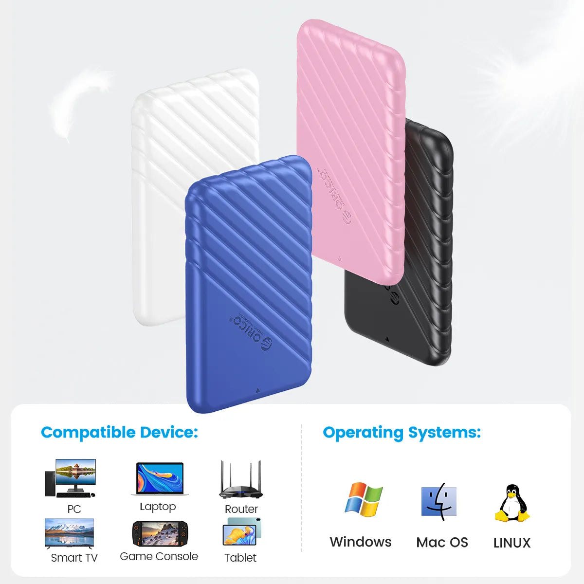 USB3.0 2.5" HDD 5Gbps  SSD PC Laptop