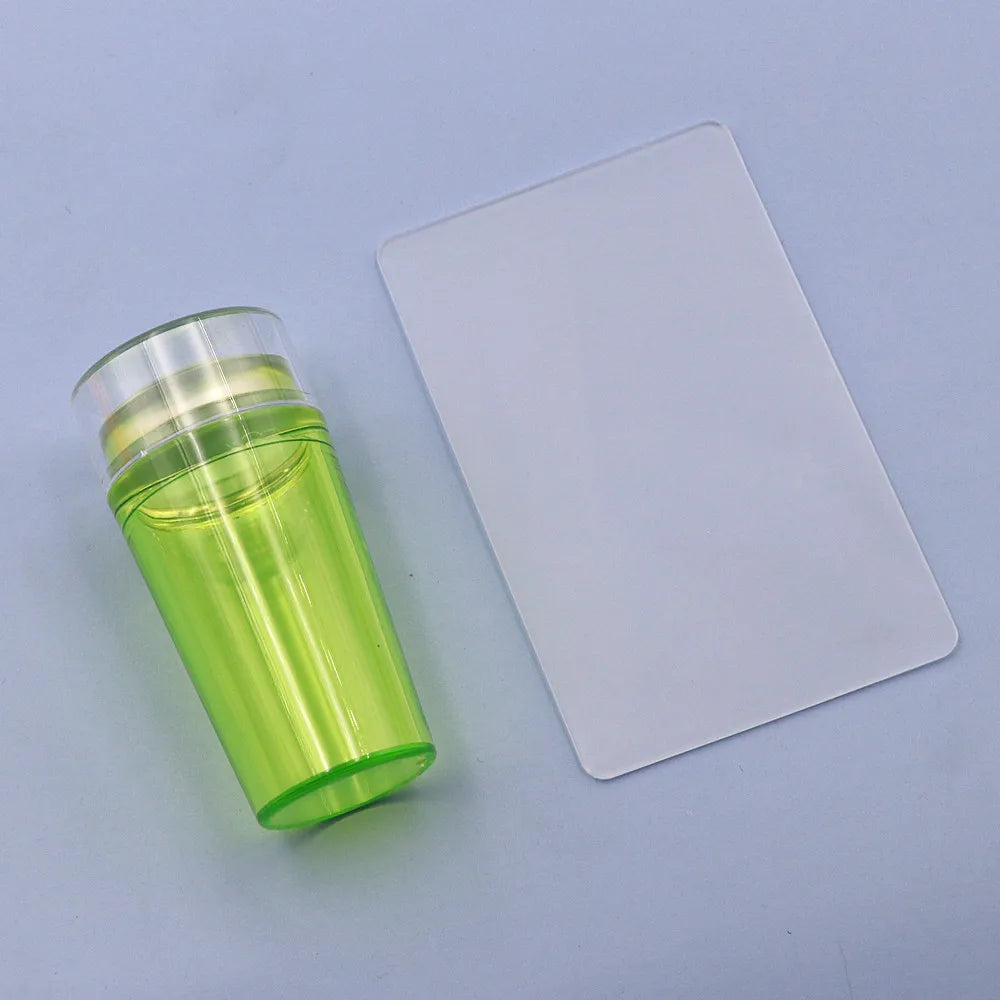 4cm(1 Set) Round Jelly Transfer Painting Stamper