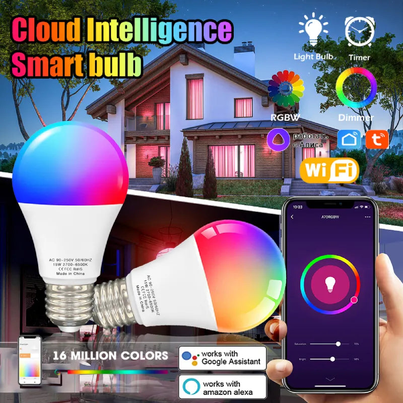 Magic Bulb E14 E14 GU10 RGBCW LED Bulb For Smart Life