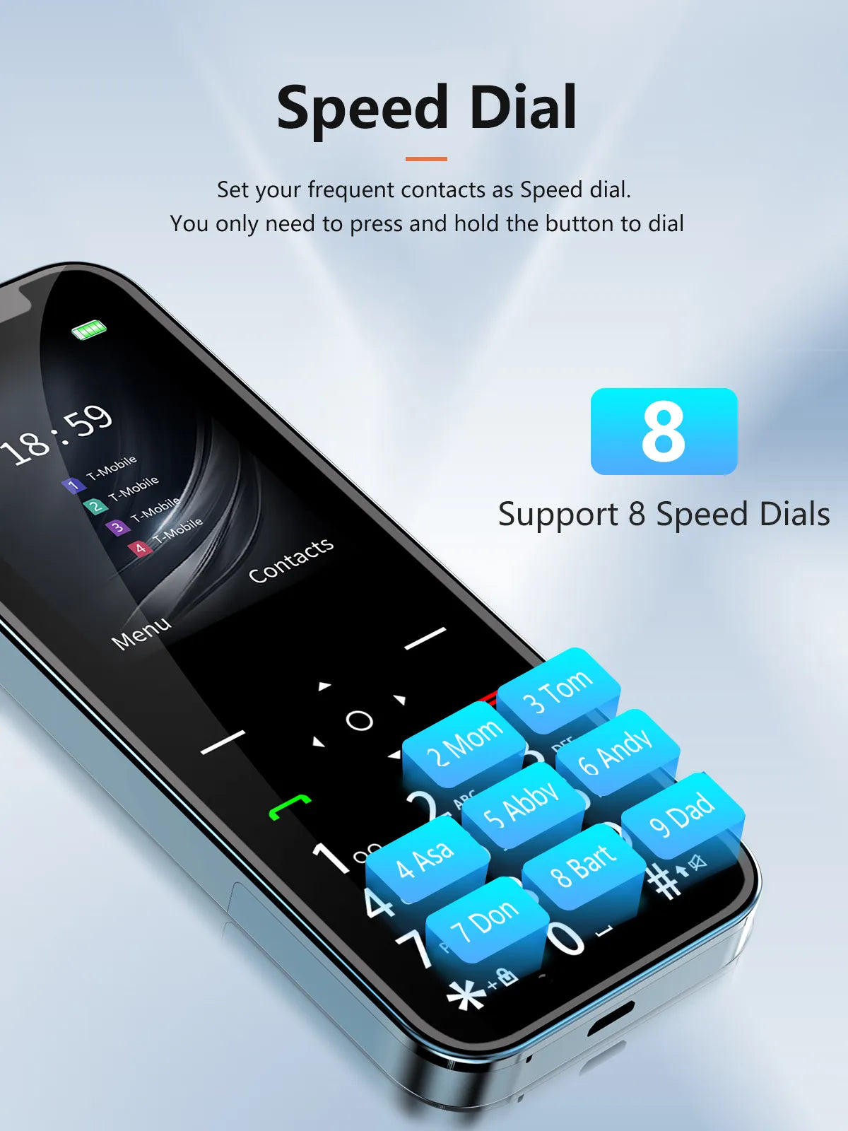 Teléfono móvil al por mayor de 4 SIM con Magic Voice y grabadora automática