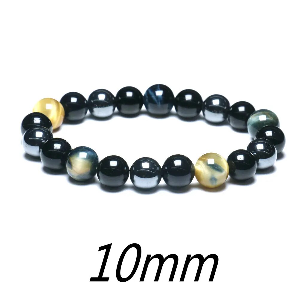 Joyería de pulsera de cuentas de ojo de tigre