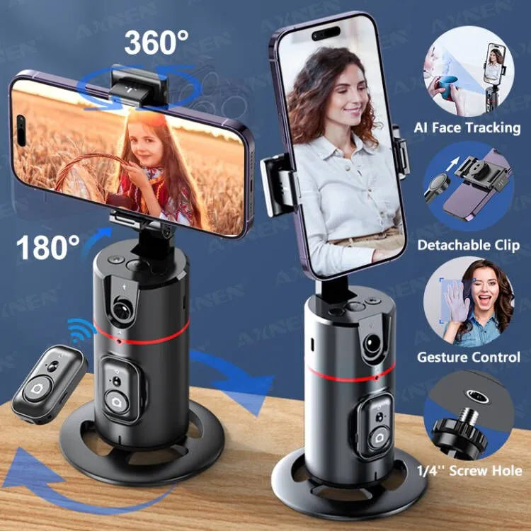 Estabilizador de cardán de rotación de 360° para teléfono