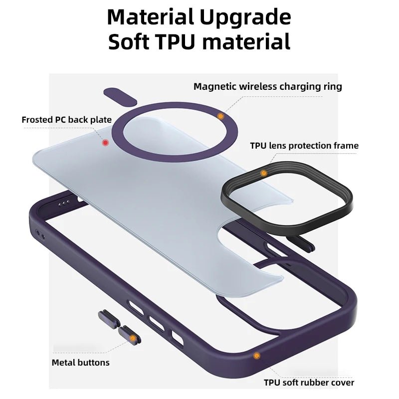 Magnetic Wireless Charging Phone Case