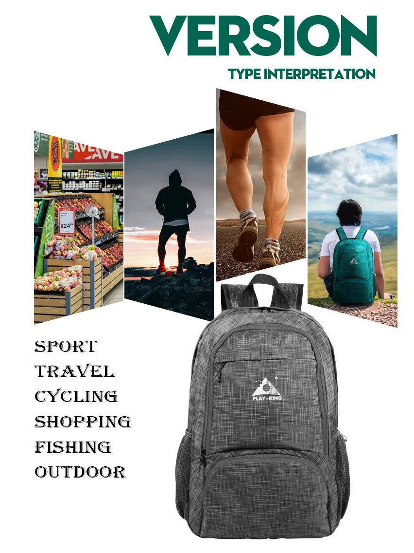 Faltbarer, leichter, regenfester Rucksack