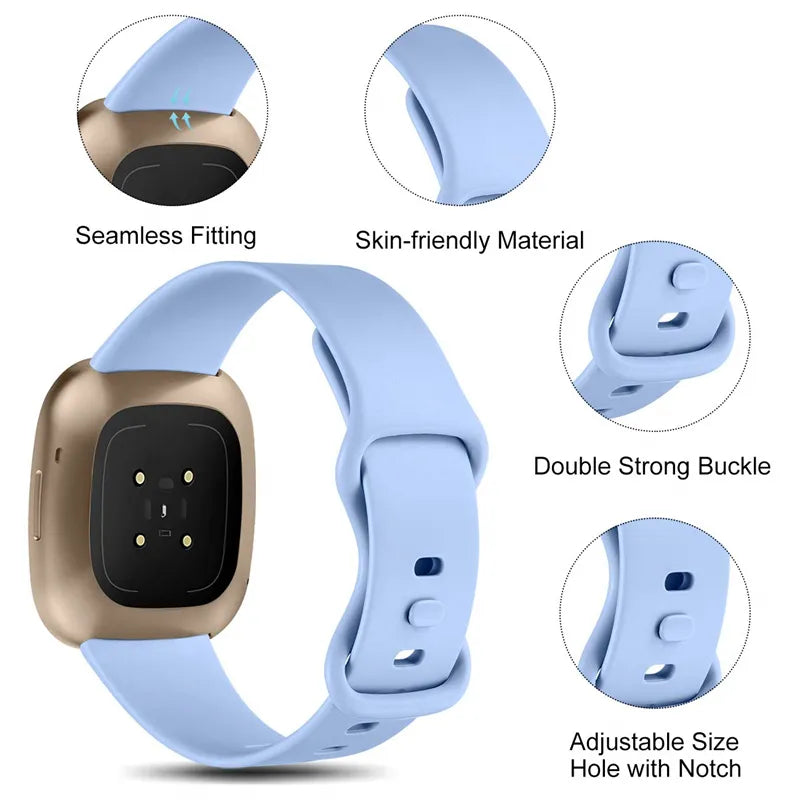 Fitbit Versa 3 Watch Band Reloj inteligente suave Correa pulsera deportiva