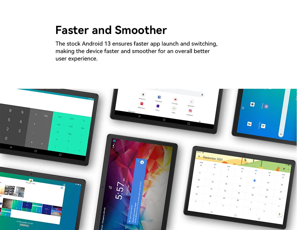 Tablet Android 13, 10.1" Screen, Octa-Core, 4GB+64GB