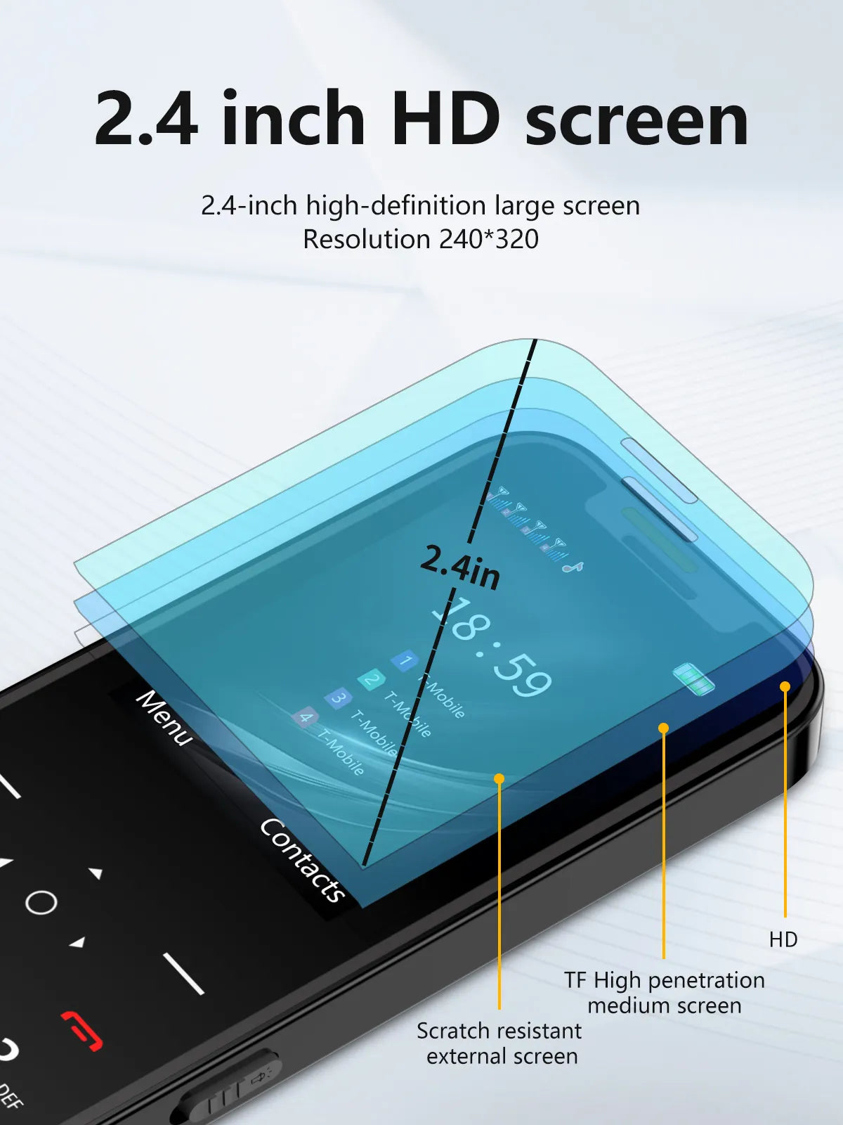 Teléfono móvil al por mayor de 4 SIM con Magic Voice y grabadora automática