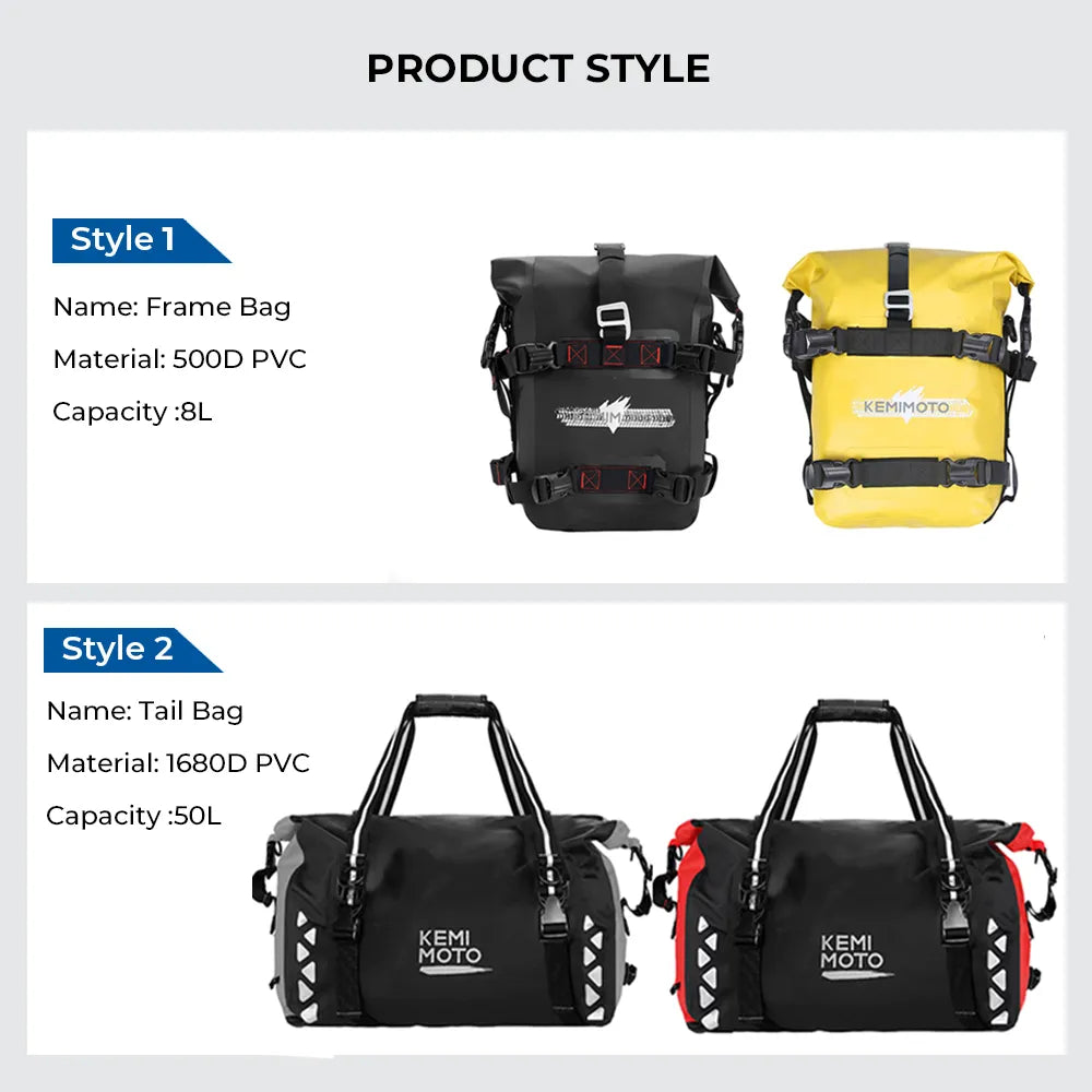 Motorcycle Bag Waterproof PVC Duffle Bag