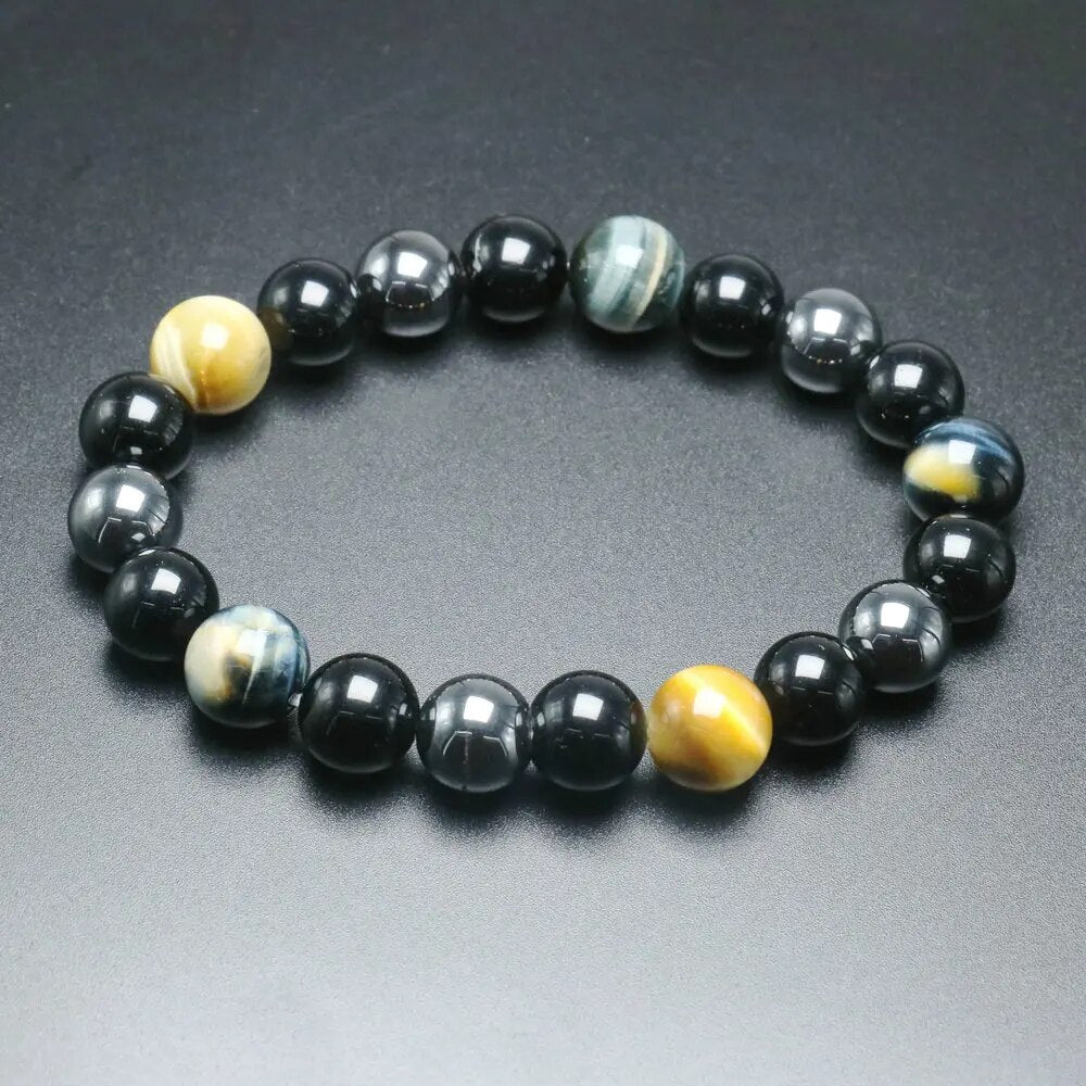 Joyería de pulsera de cuentas de ojo de tigre
