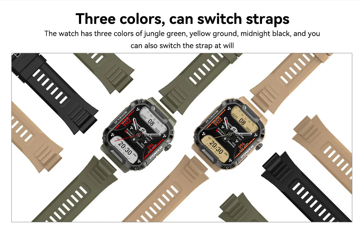 Rugged Military Smart Watch for Men