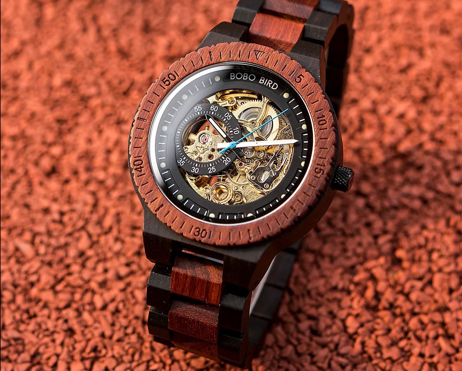 Luxury Men's Mechanical Wooden Watch