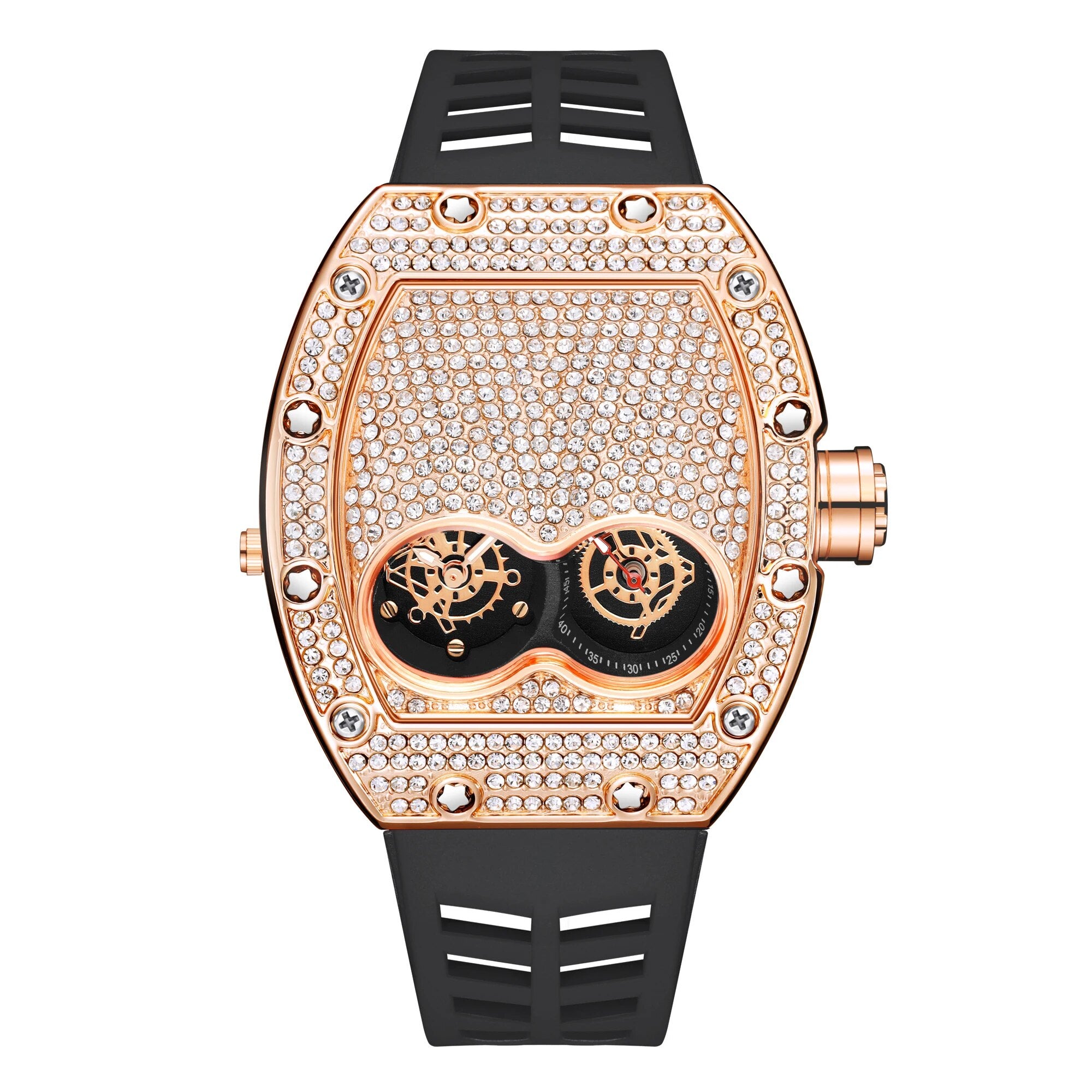 Diamond Gold Stainless Steel Quartz Wristwatches
