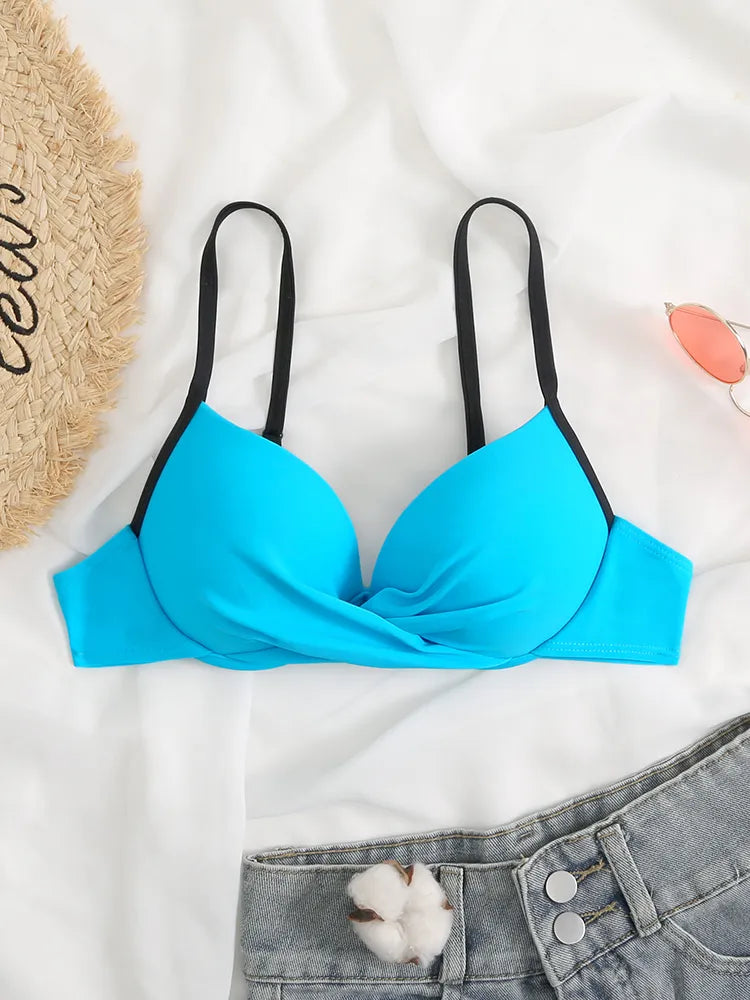 High Waist Thong Swimwear Trunks Bikinis Top