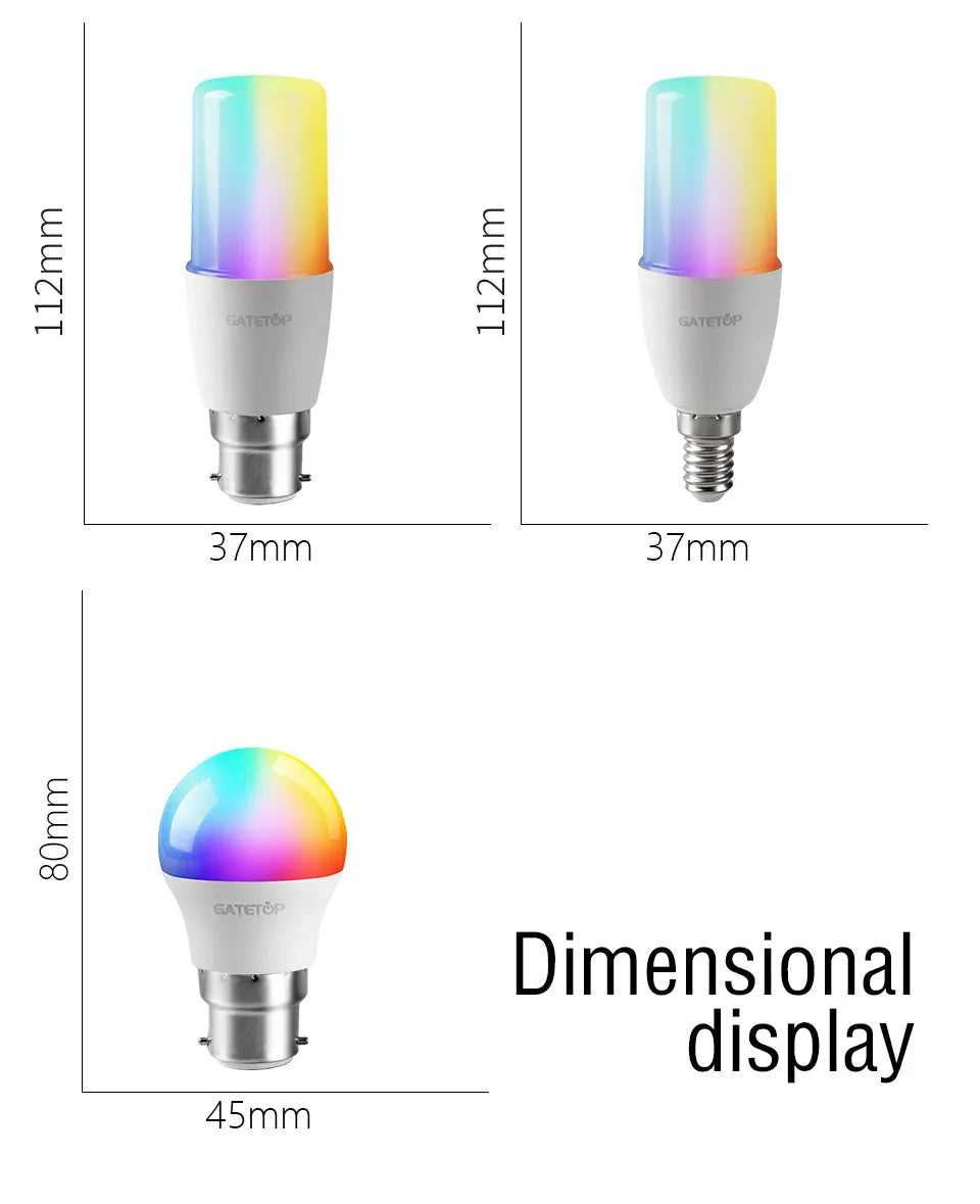 Spotlight Bulb with E27, E14, GU10, B22 bases