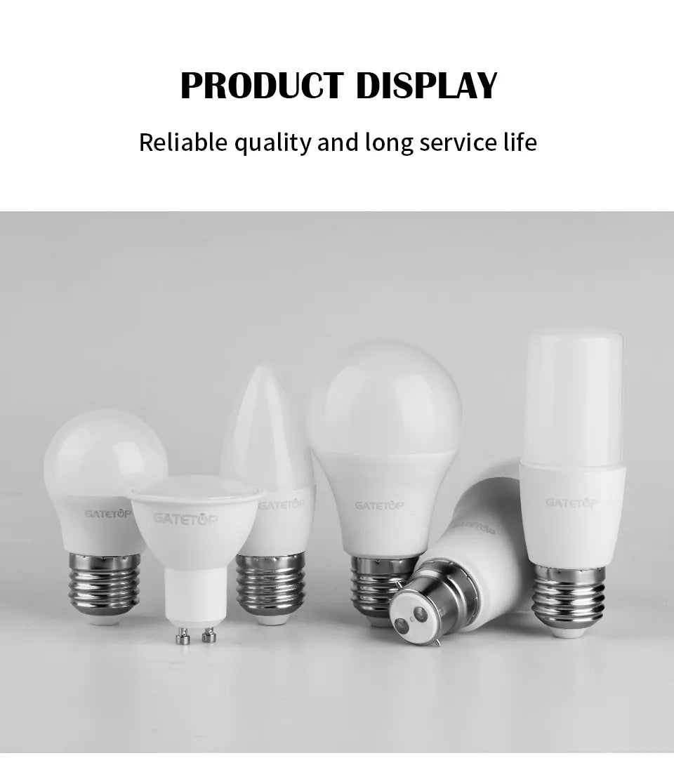Spotlight Bulb with E27, E14, GU10, B22 bases