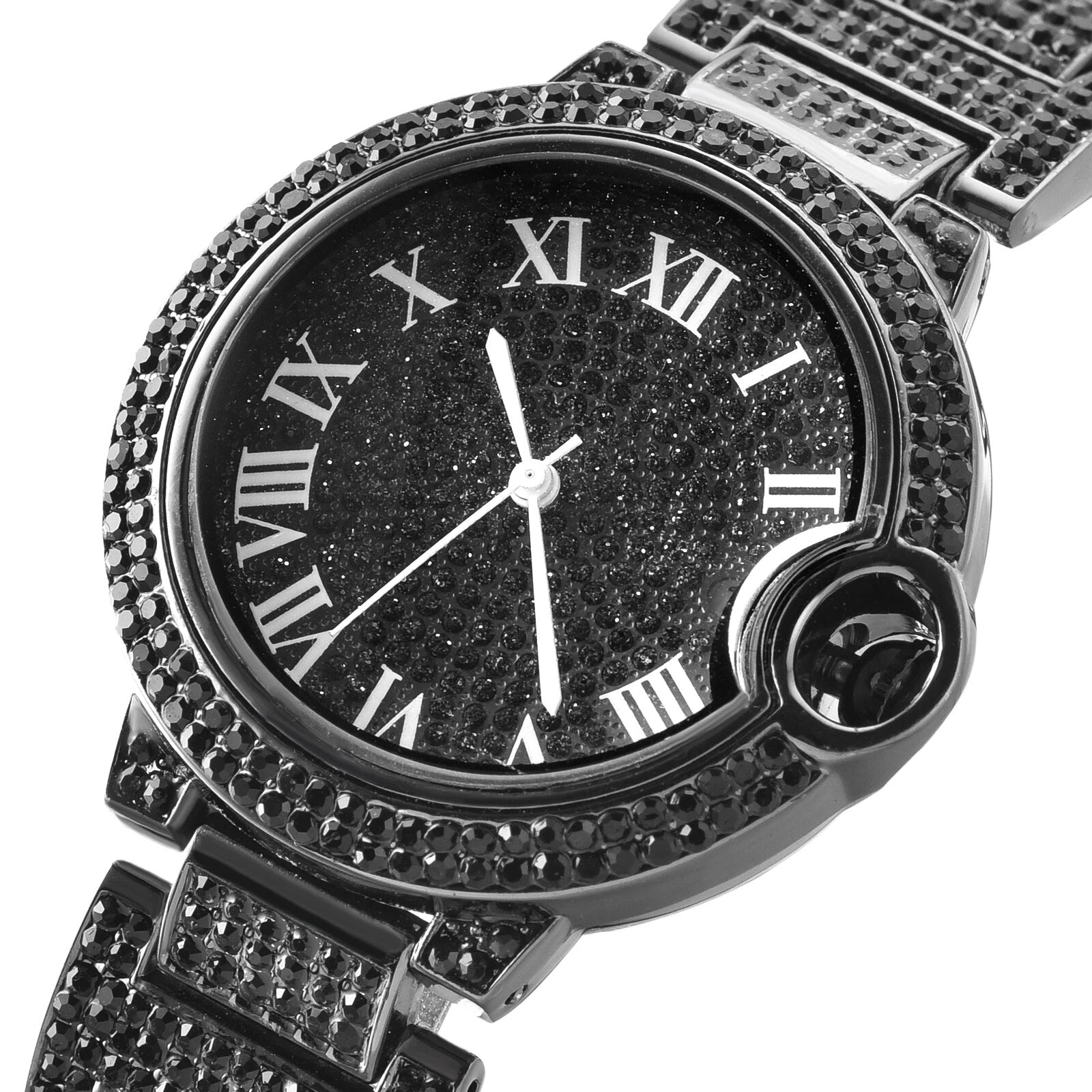 Diamond Roman Number Dial Quartz Watches
