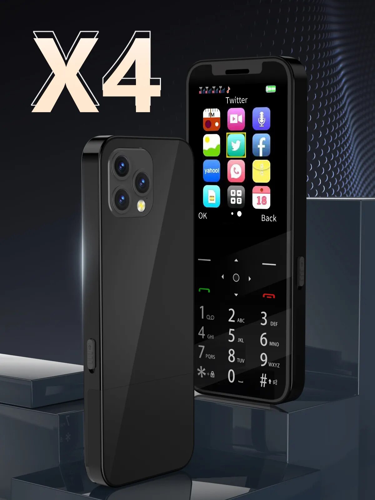 Teléfono móvil al por mayor de 4 SIM con Magic Voice y grabadora automática