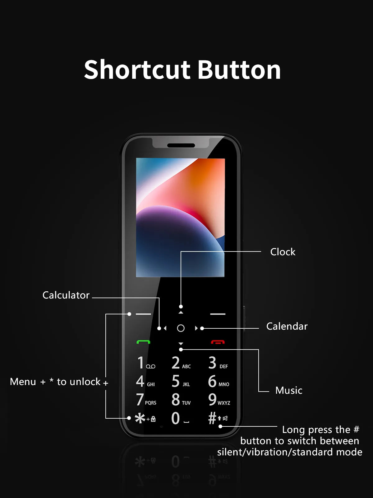 Teléfono móvil al por mayor de 4 SIM con Magic Voice y grabadora automática
