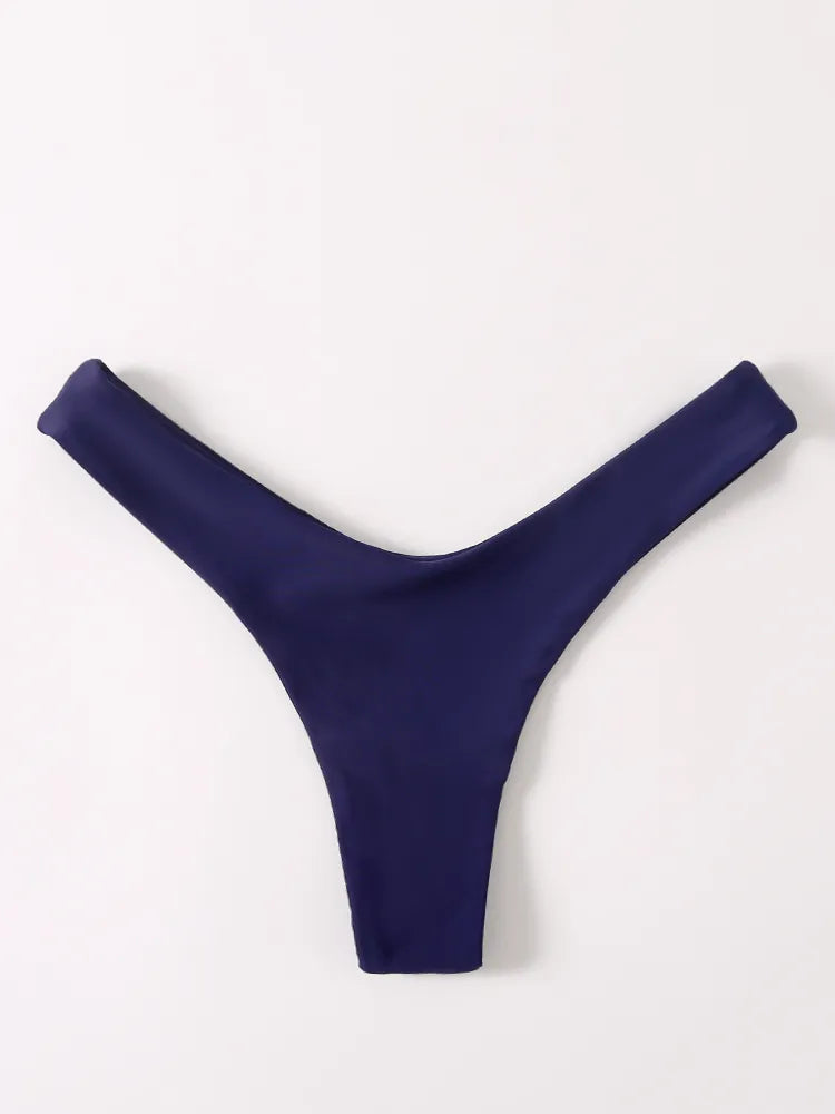High Waist Thong Swimwear Trunks Bikinis Top