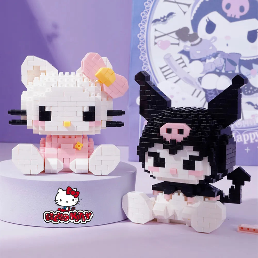 Zusammengebautes Hello Kitty-Bauspielzeug
