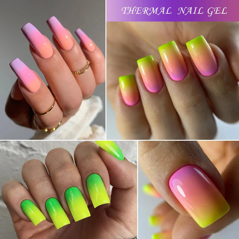 Thermal Gel Nail Polish 3-layers