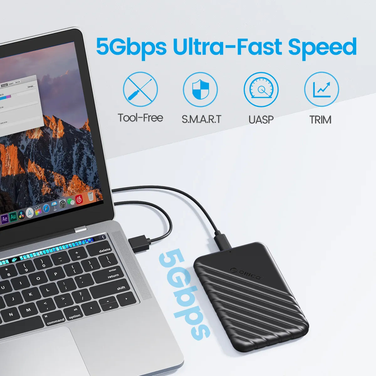 USB3.0 2.5" HDD 5Gbps  SSD PC Laptop