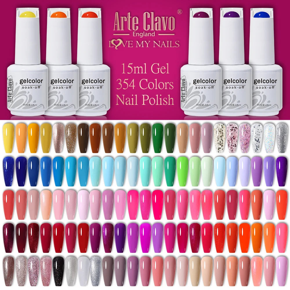 Arte Clavo 15ml Gel Nail Polishes