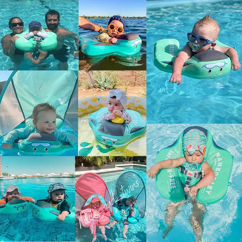 Toddler Non-Inflatable Buoy Swim Trainer Lying