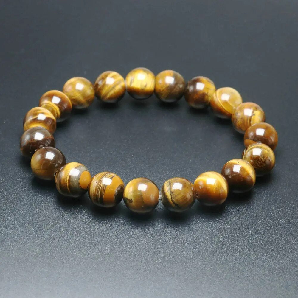 Joyería de pulsera de cuentas de ojo de tigre