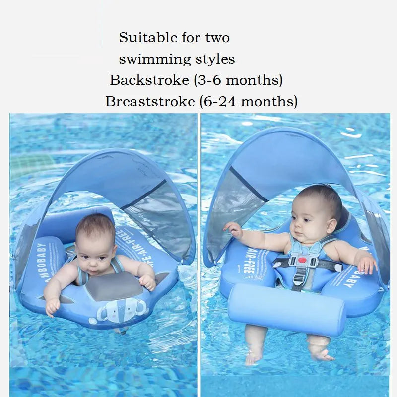 Toddler Non-Inflatable Buoy Swim Trainer Lying