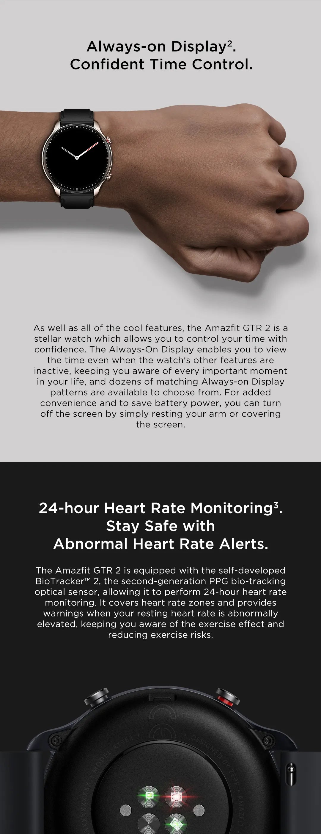 Alexa Built-in Curved Bezel-less Design Smart Watch