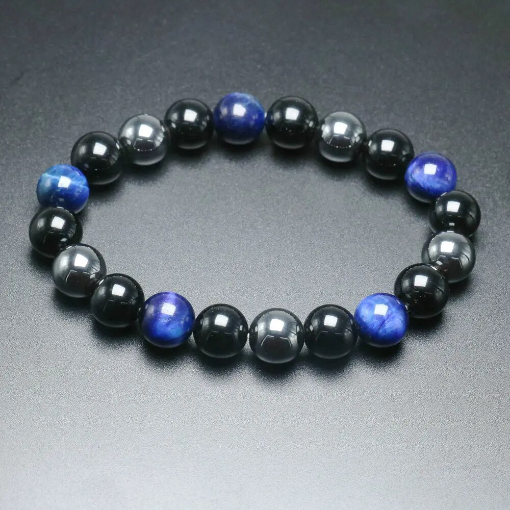 Joyería de pulsera de cuentas de ojo de tigre