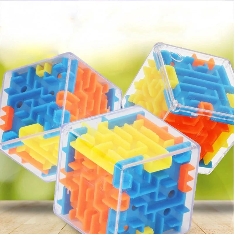 3D Maze Magic Cube Six-sided Transparent