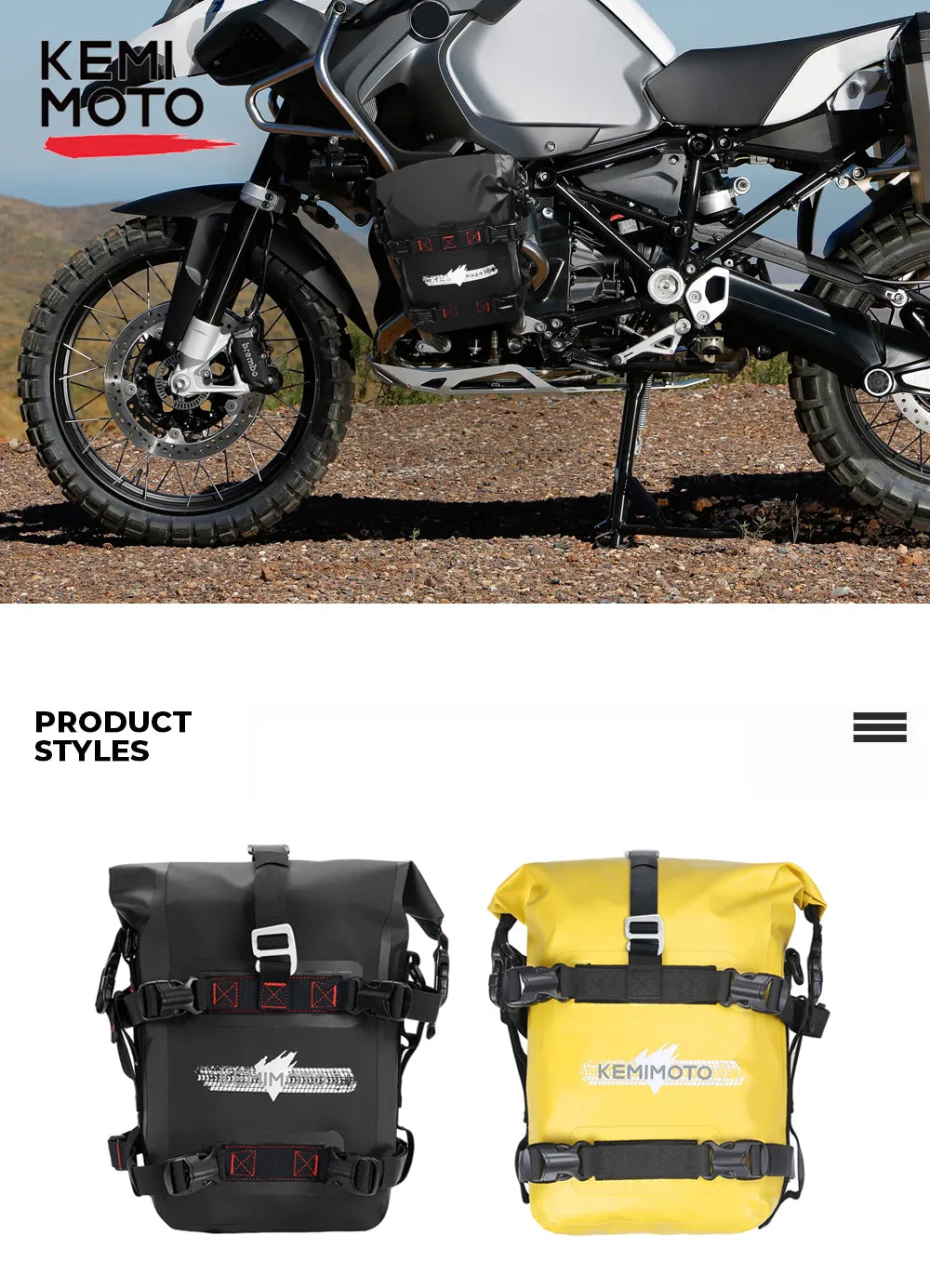 Motorcycle Bag Waterproof PVC Duffle Bag