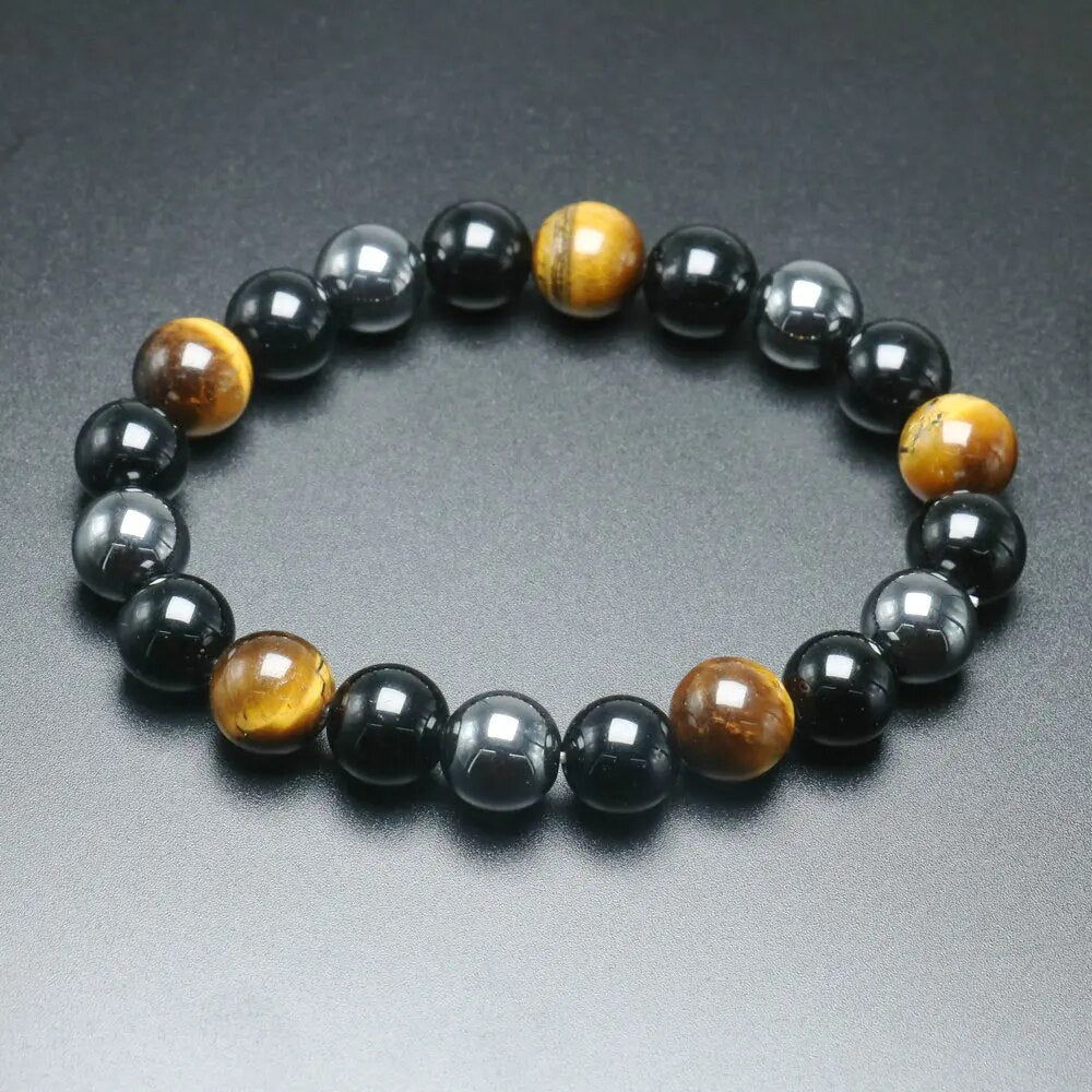 Joyería de pulsera de cuentas de ojo de tigre