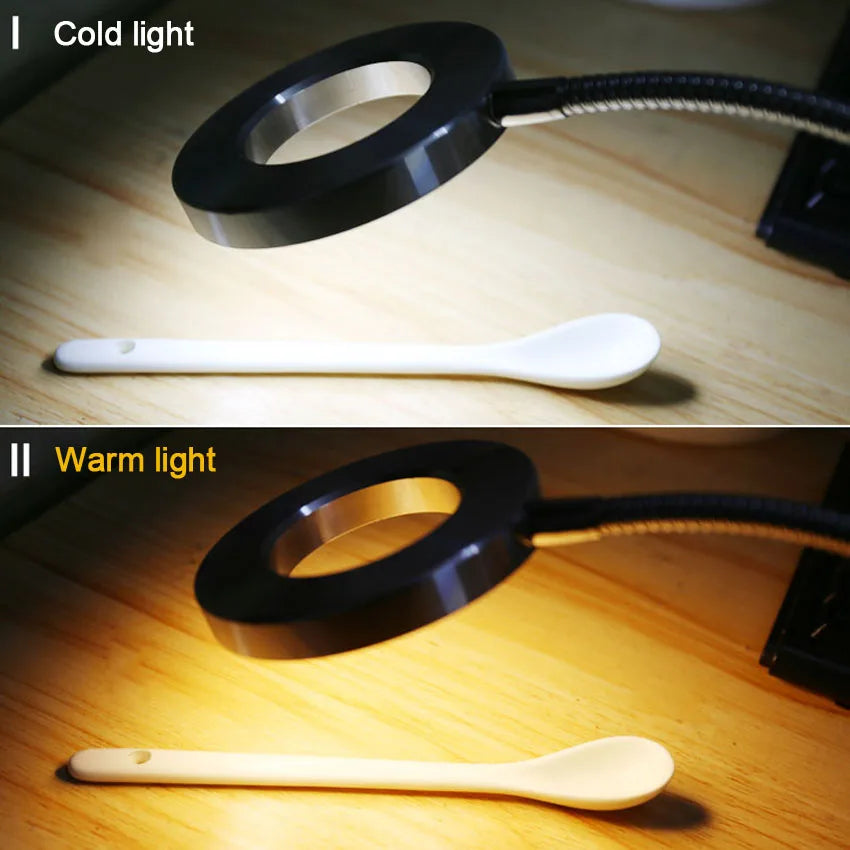 Iluminador de maquillaje de cejas con lámpara LED