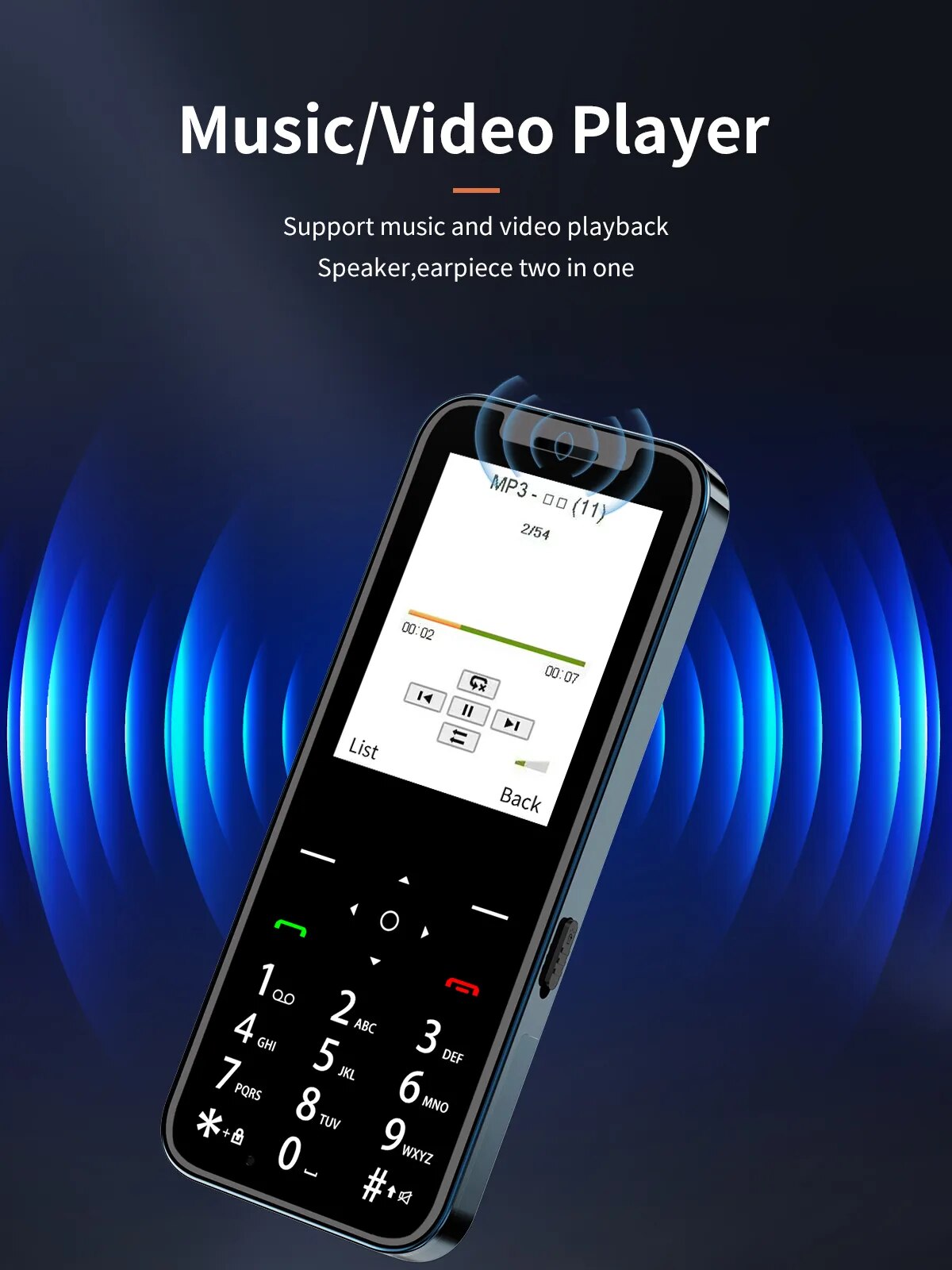 Teléfono móvil al por mayor de 4 SIM con Magic Voice y grabadora automática