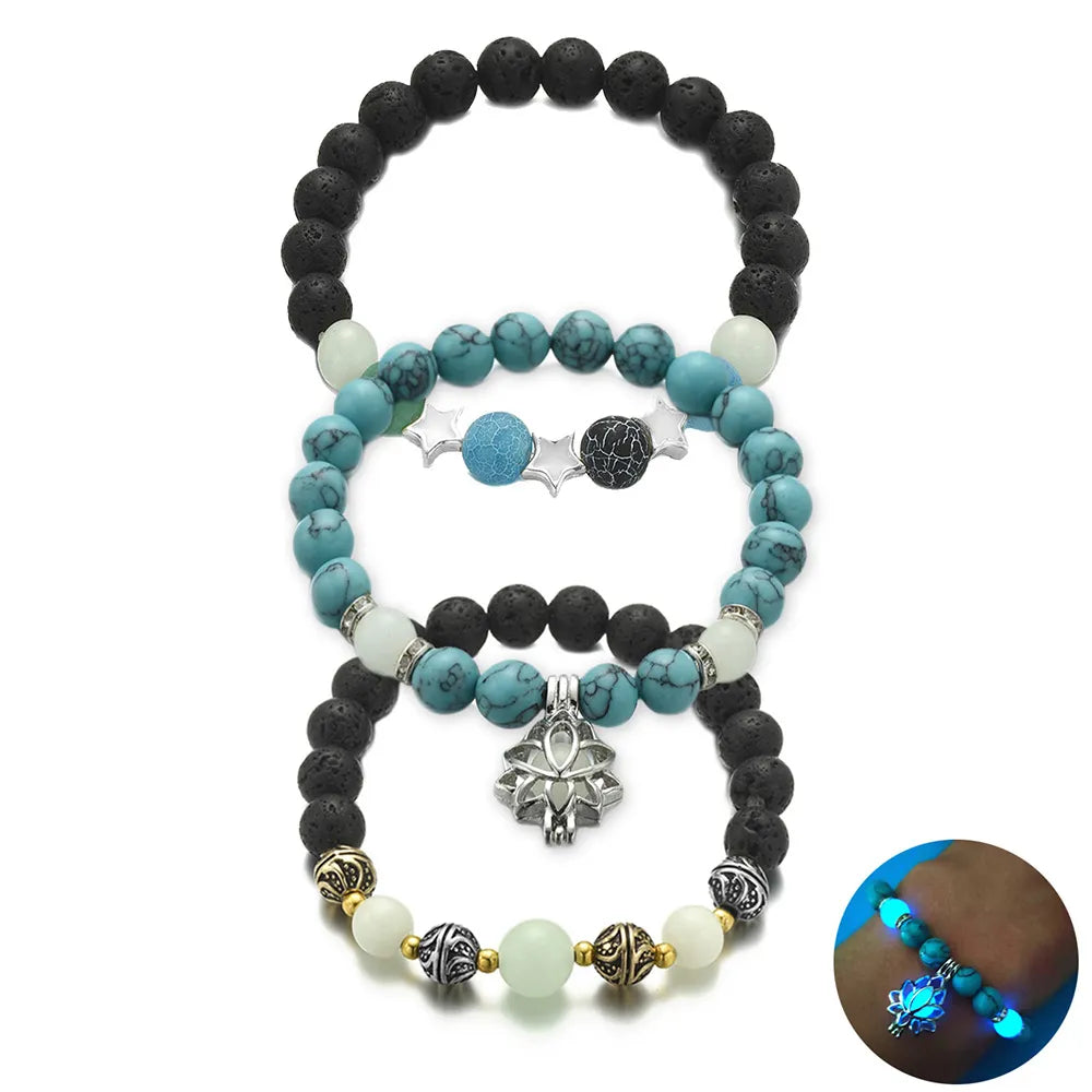 Natural Stone with Luminous Glow Bracelet